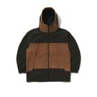 GIACCA SNOWBOARD BSRABBIT MMM HF WINDBREAKER HOODED JACKET DEEP KHAKI CORDUROY BROWN