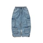 PANTALONI SNOWBOARD BSRABBIT DSXBS SUPER WIDE POCKET VENTILATION WAX VINTAGE BLUE