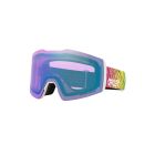 MASCHERA SNOWBOARD OAKLEY FALL LINE M BENGAL WHITE PRIZM SNOW ICED IRIDIUM U