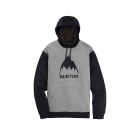 FELPA TERMICA BURTON OAK PULLOVER GRAY HEATHER TRUE BLACK