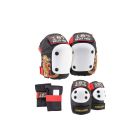 CASCO SKATE 187 KILLER PADS ADULT SIX PACK SET CABALLERO BLACK RED GOLD